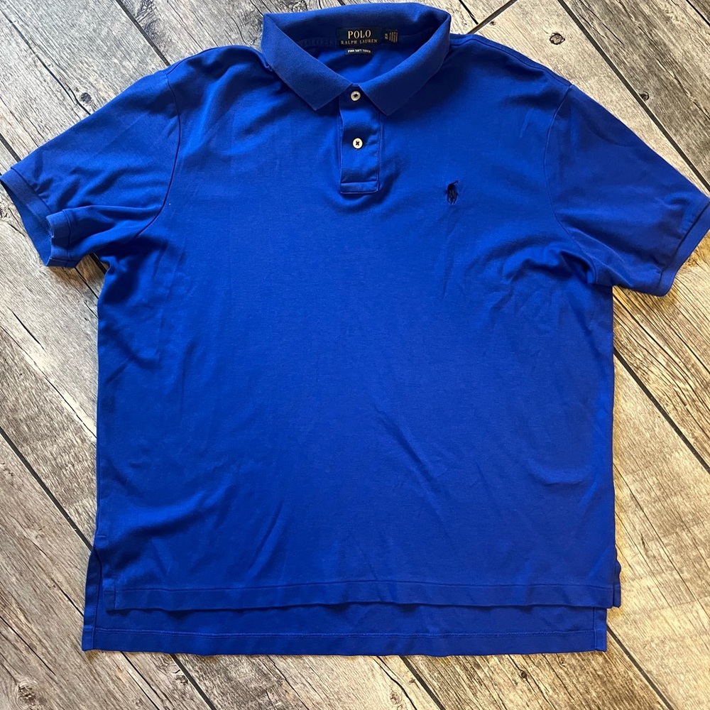 Polo by Ralph Lauren Men's Blue Polo Shirt